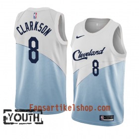 Cleveland Cavaliers Trikot Jordan Clarkson 8 2018-19 Nike Blau Weiß Swingman - Kinder